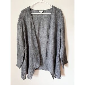Pure J Jill Linen Cardigan